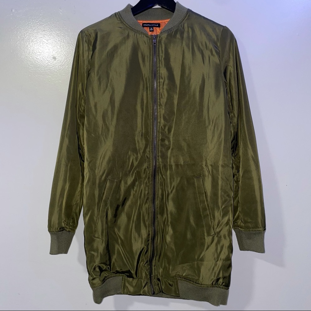 Kendall & Kylie Long Bomber Jacket